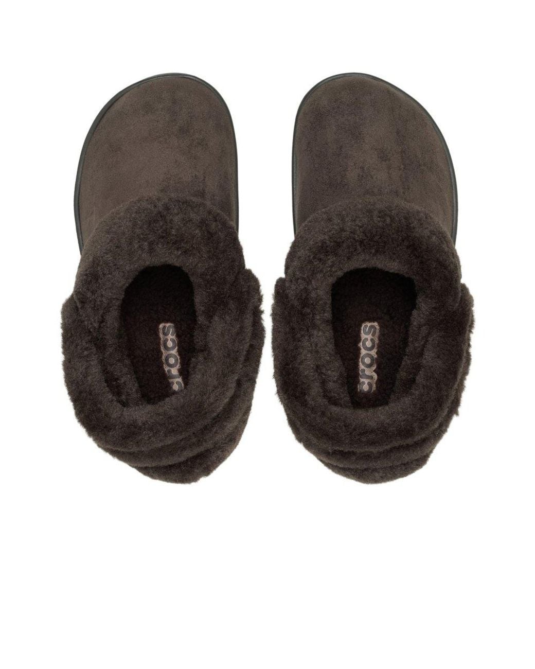 CROCSTM Black Unfurgettable Vegan Suede Clogs
