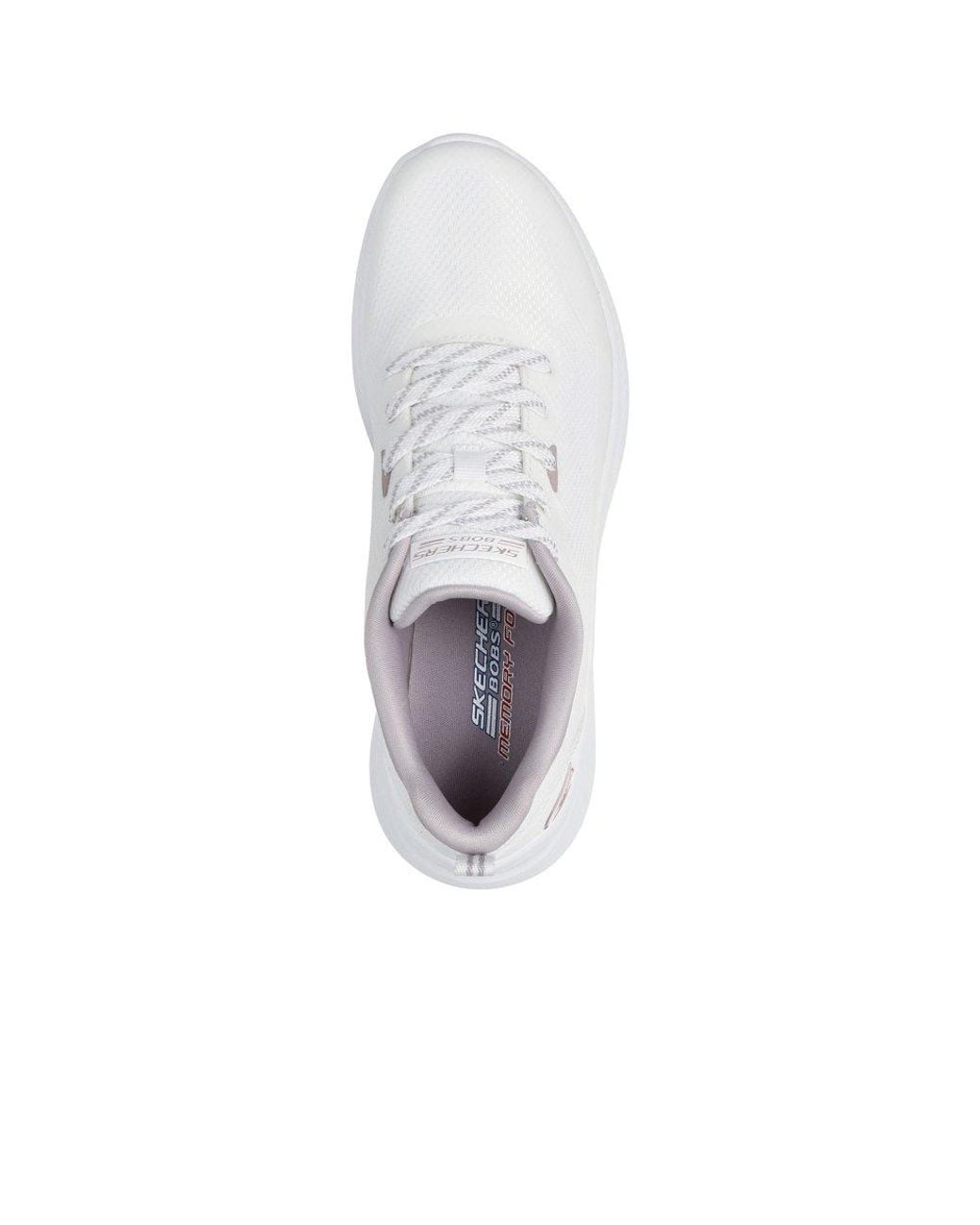 Skechers White Bobs Moda Flex Trainers