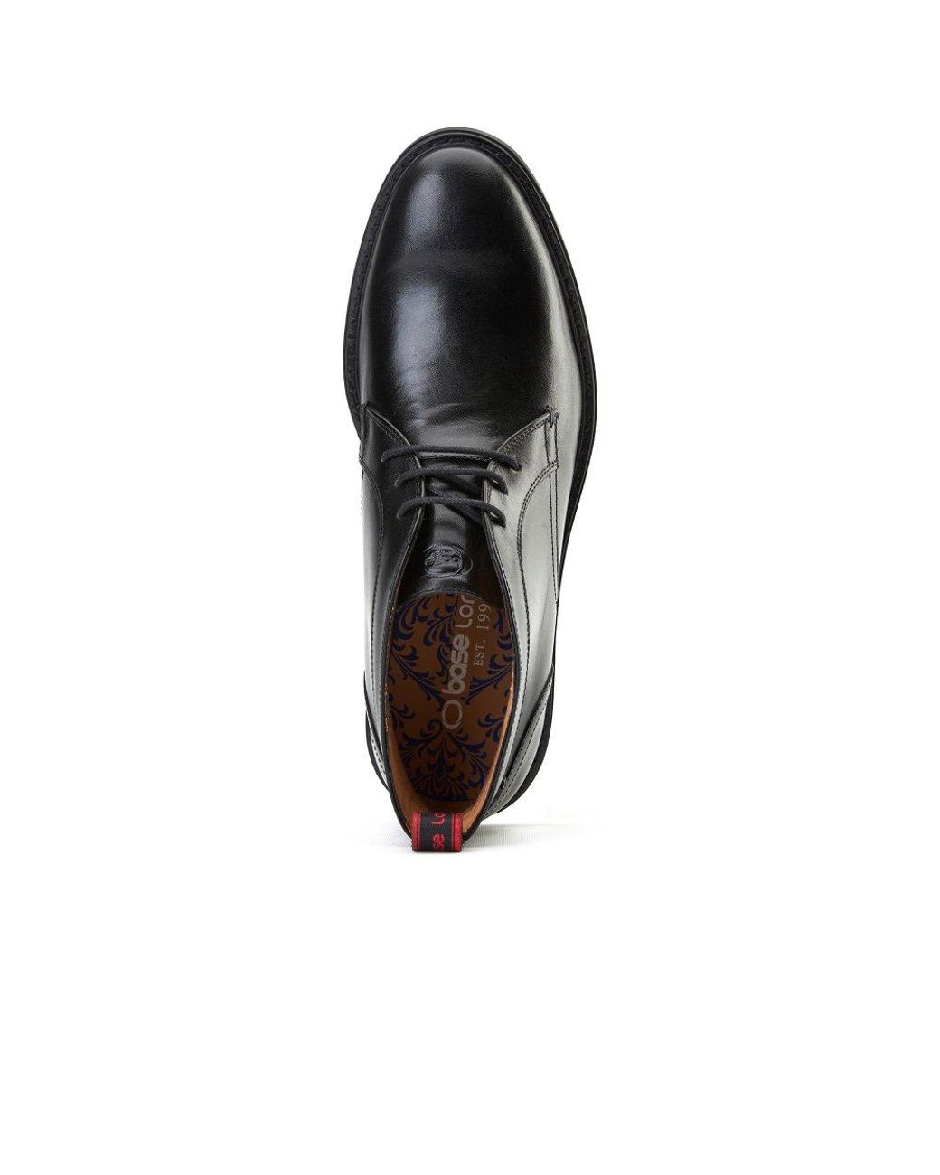 Base London Black Lincoln Chukka Boots for men