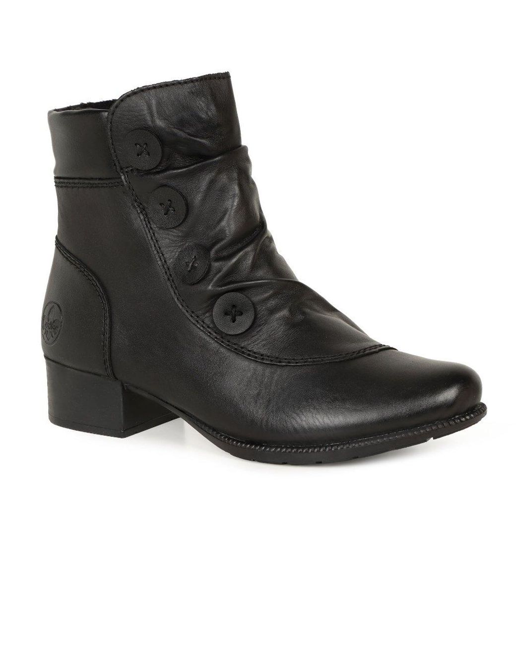 Rieker Black Pickering Ankle Boots