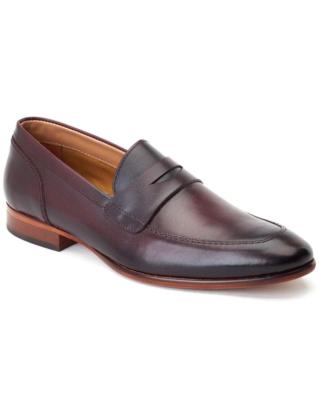 Base London Purple Bruno Penny Loafer for men