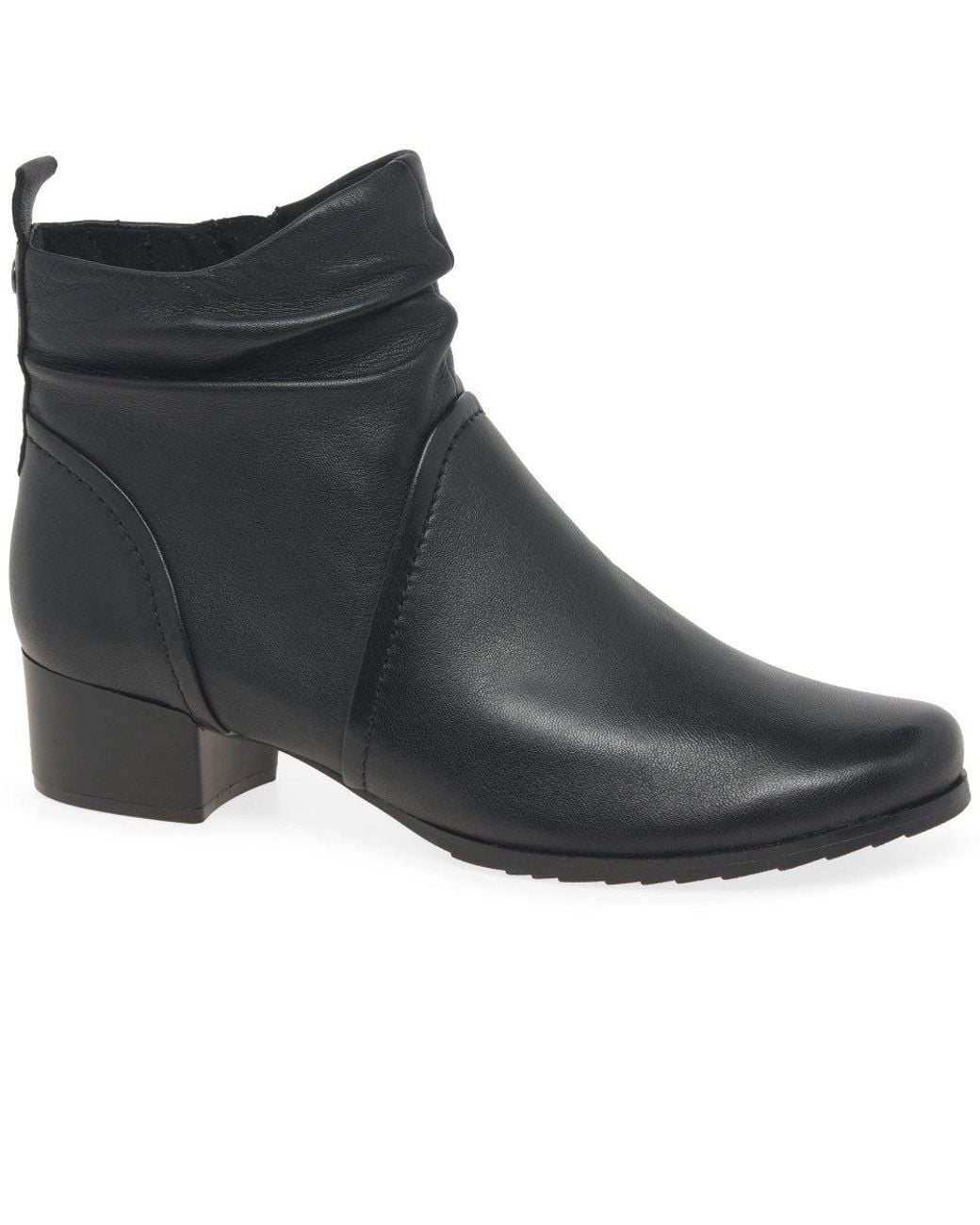 Caprice Black Fearne Ankle Boots