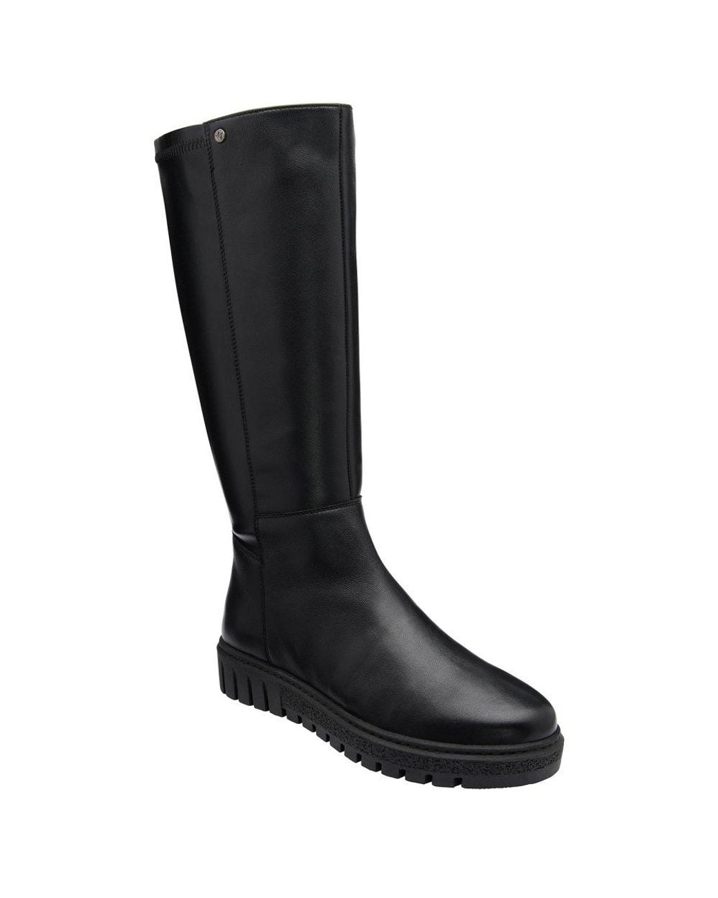 Lotus Black Sable Knee High Boots