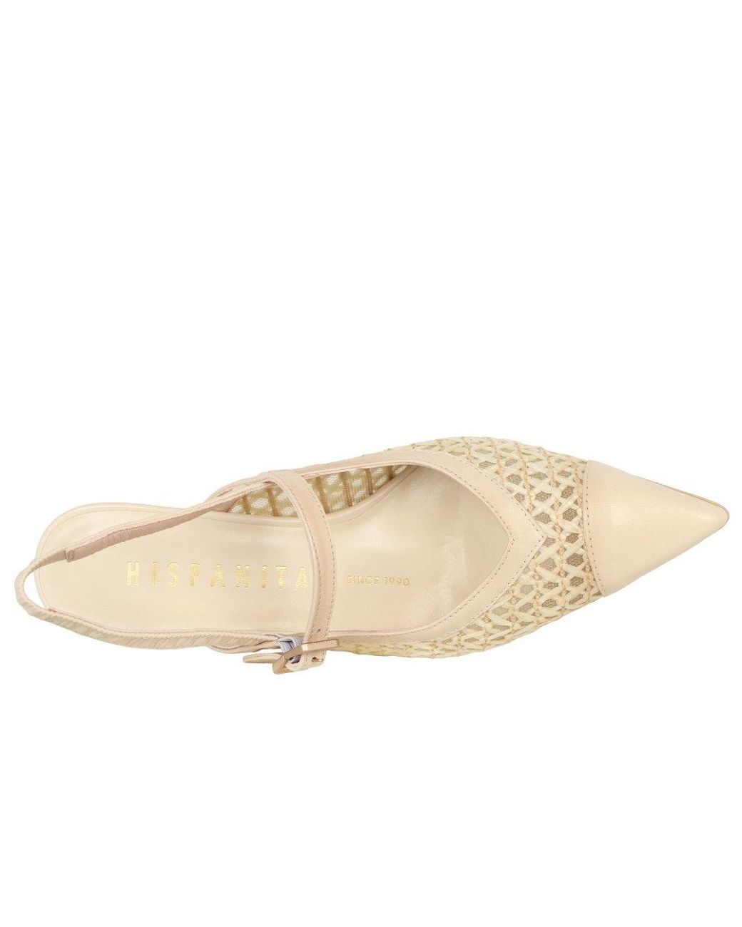 Hispanitas Metallic Giorgia Open Court Shoes