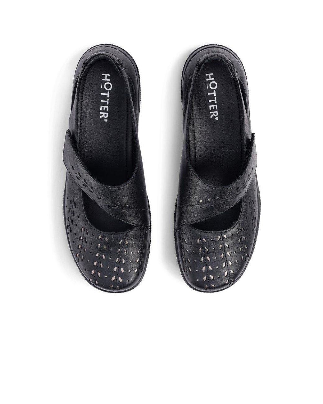 Hotter Blue Daphne Extra Wide Mary Jane Shoes
