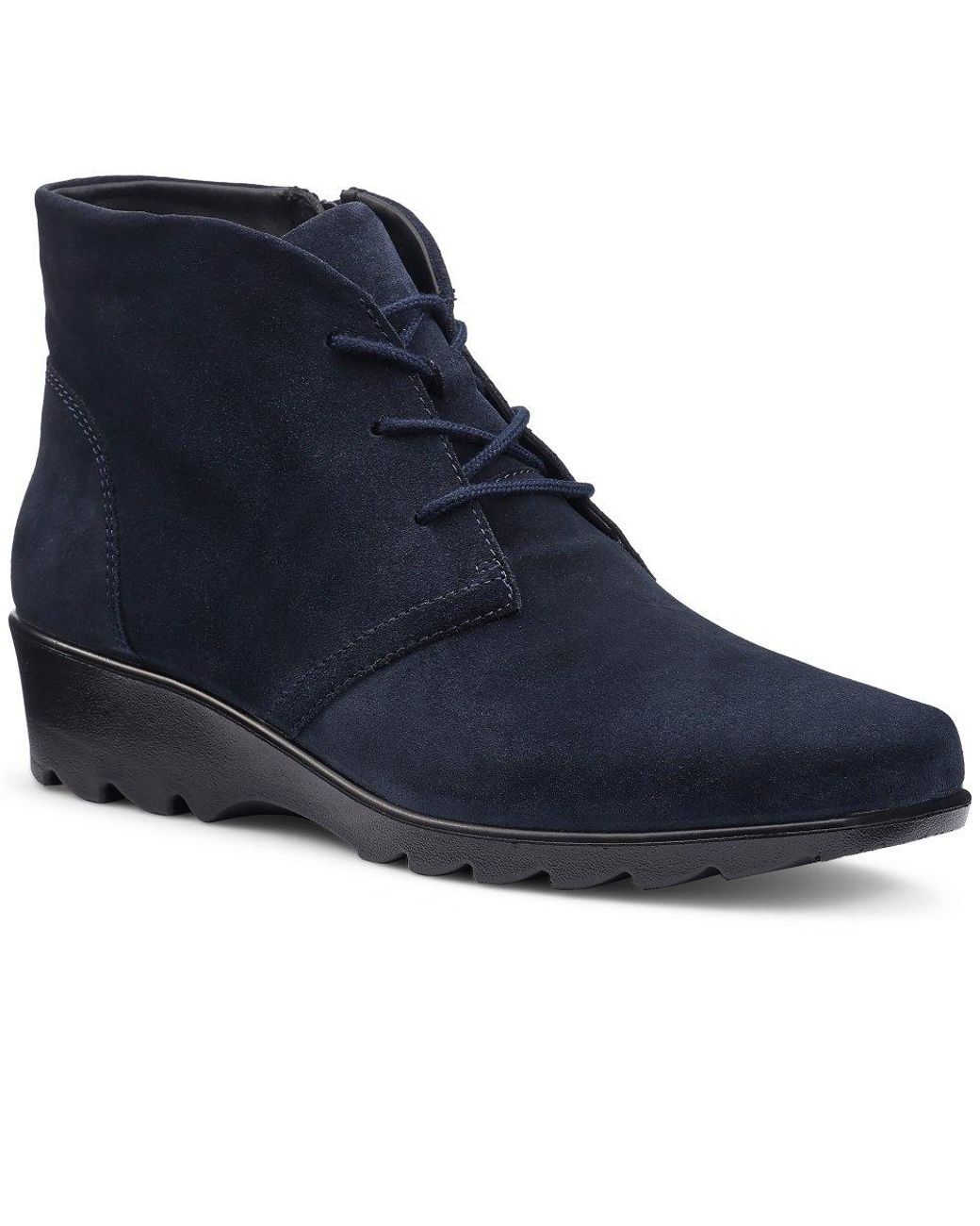 Hotter Blue Fenton Ankle Boots