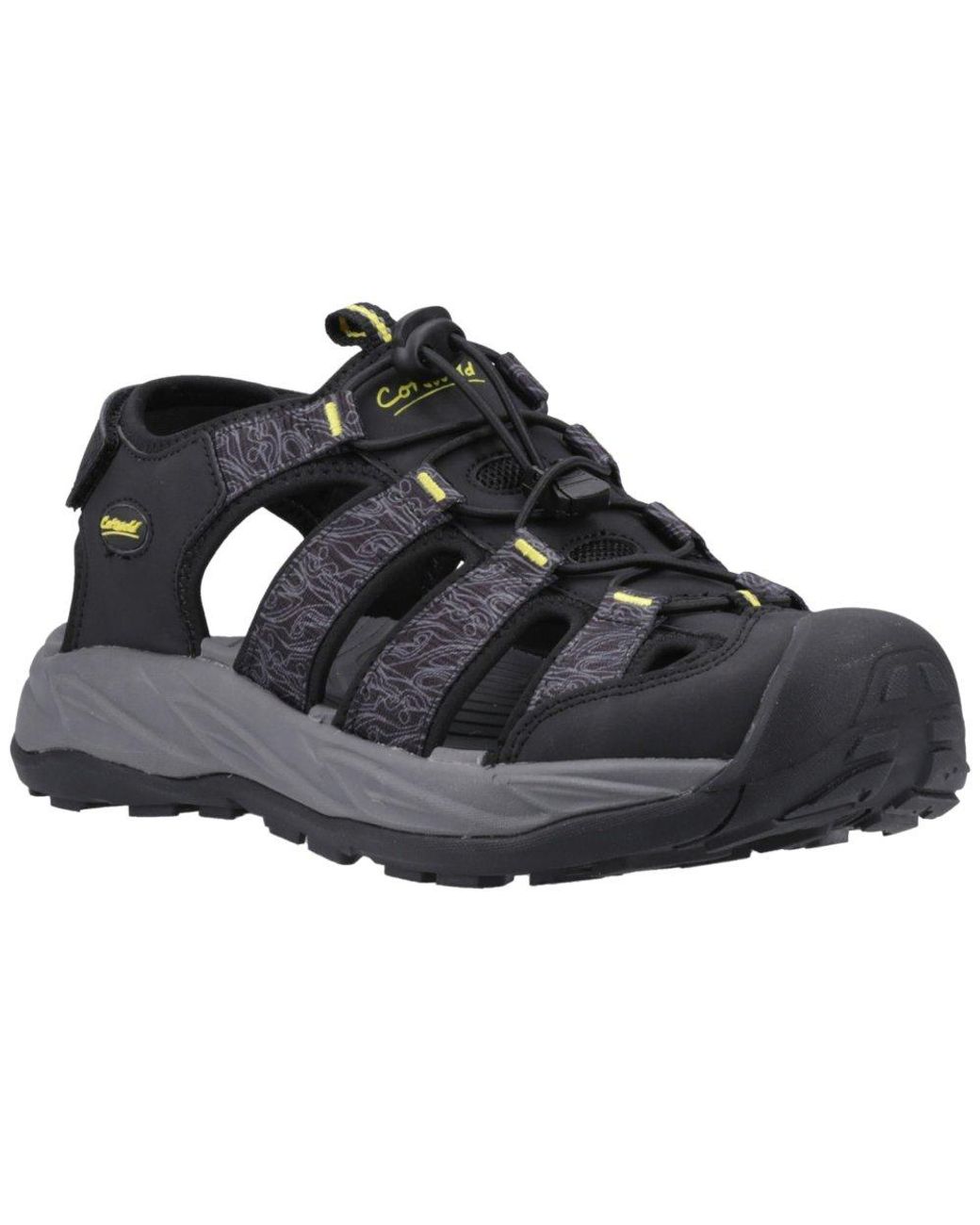 Cotswold Black Minster Sandals for men