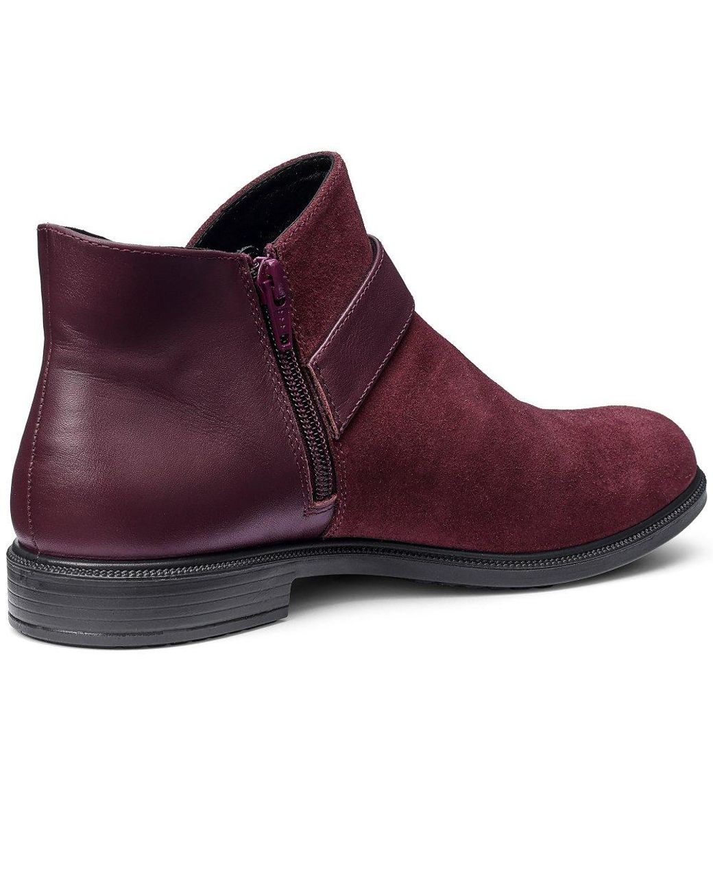 Hotter Purple Linton Ankle Boots