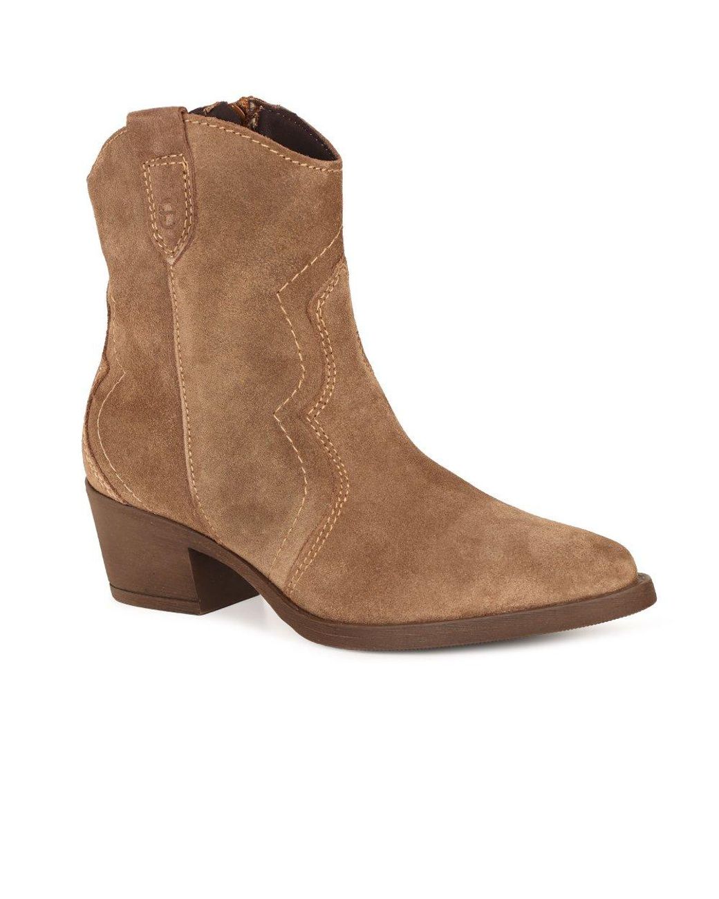 Tamaris Brown Mexan Ankle Boots