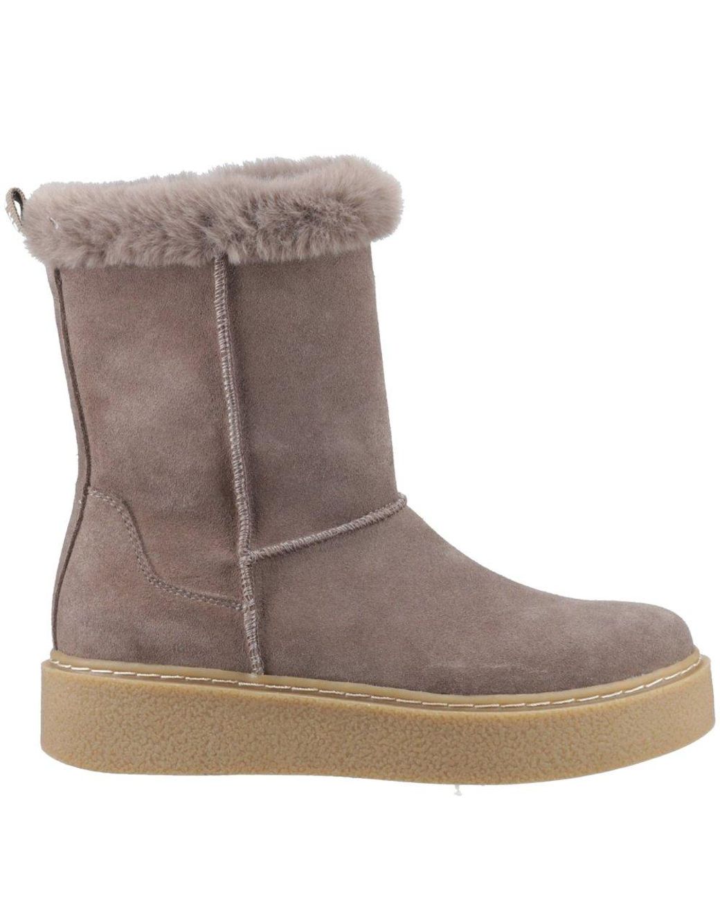 Hush Puppies Brown Becca Calf Boots
