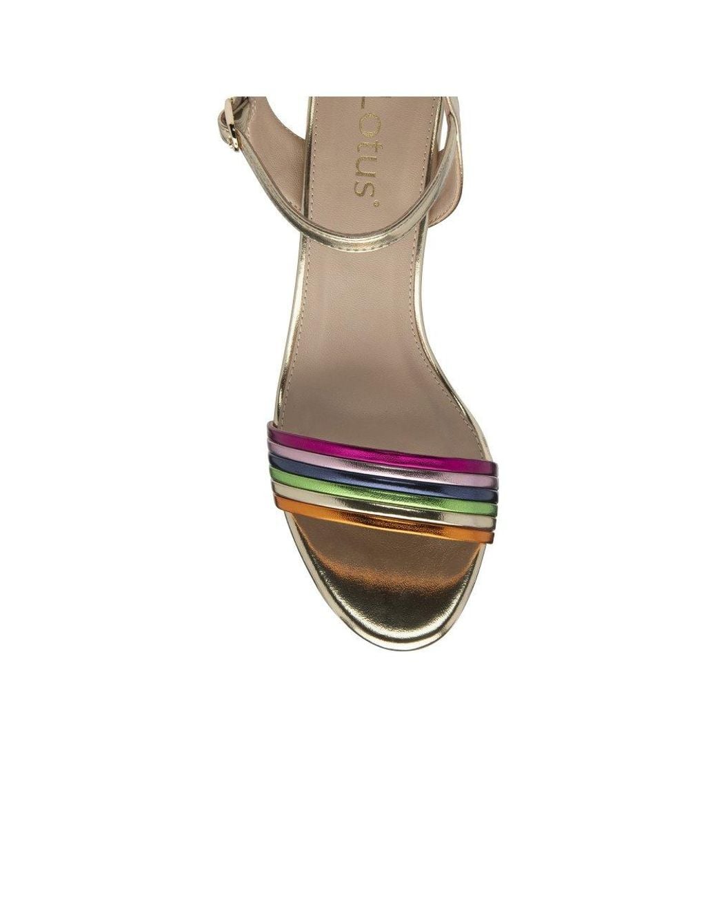 Lotus Metallic Blanca Heeled Sandals
