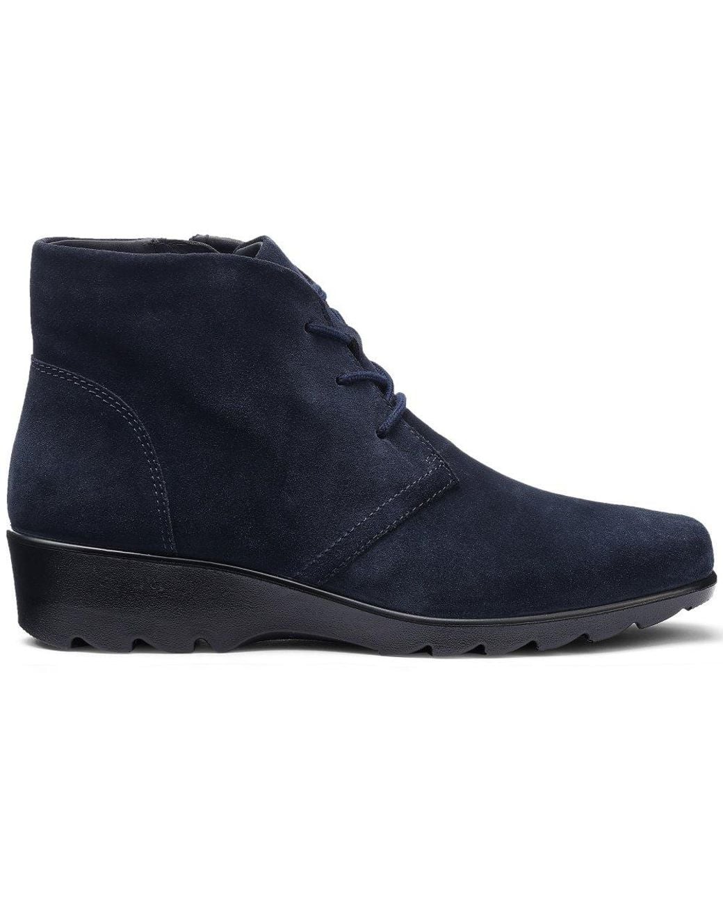Hotter Blue Fenton Ankle Boots