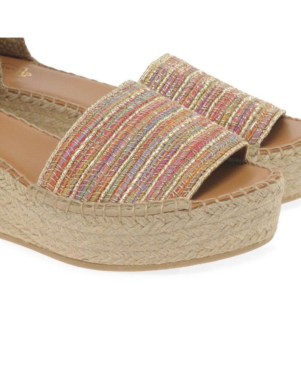 Toni Pons Metallic Ivet Espadrille Wedge Sandals