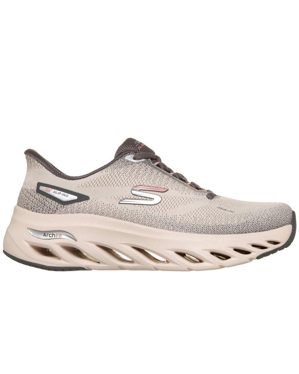 Skechers Gray Arch Fit Glide-Step Sleek D Trainers