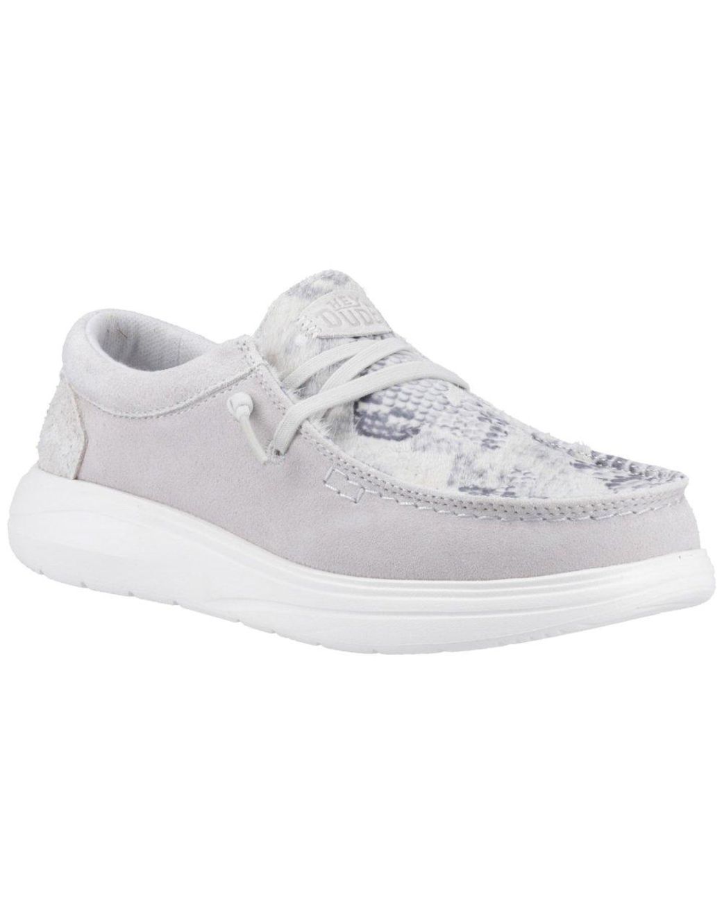 HeyDude White Wendy Comf Shoes