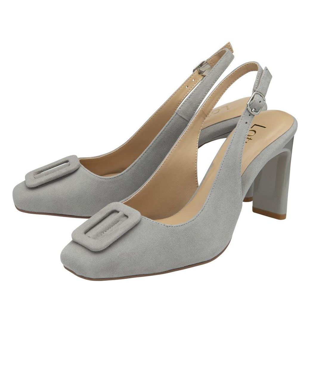 Lotus Metallic Luciana Slingback Court Shoes