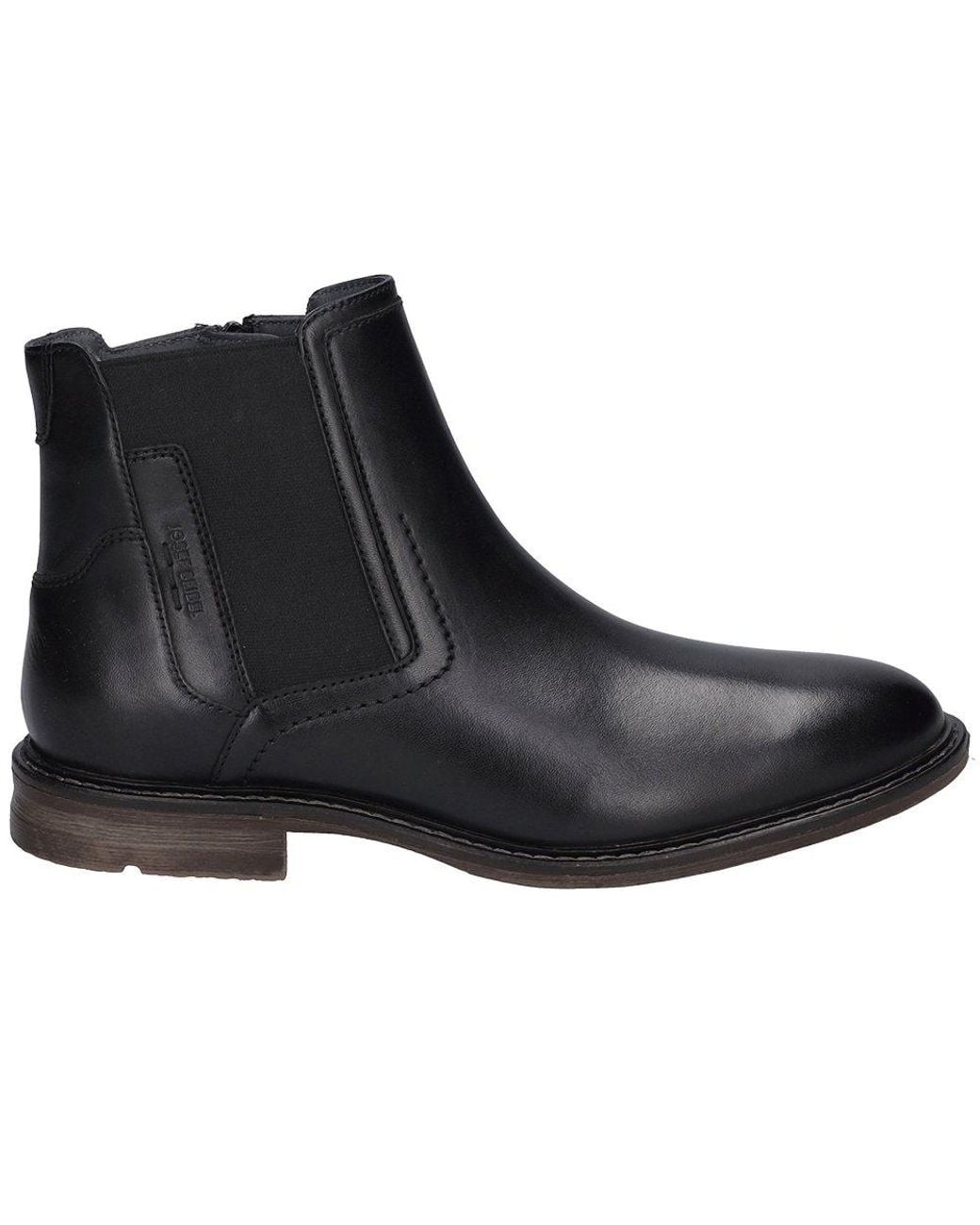 Josef Seibel Black Earl 08 Chelsea Boots (Schwarz) for men