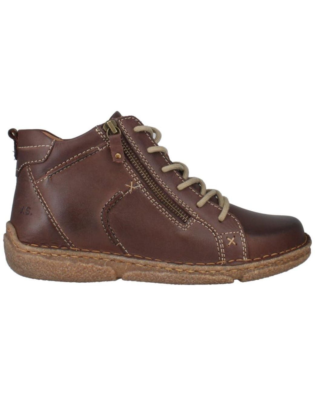 Josef Seibel Brown Neele 71 Lace Up Ankle Boots