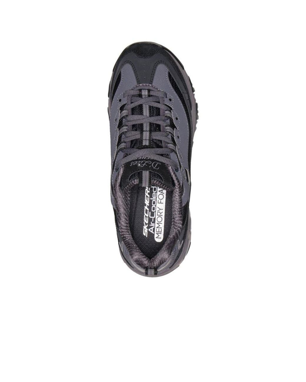 Skechers Black Dlites Modern Classic Trainers