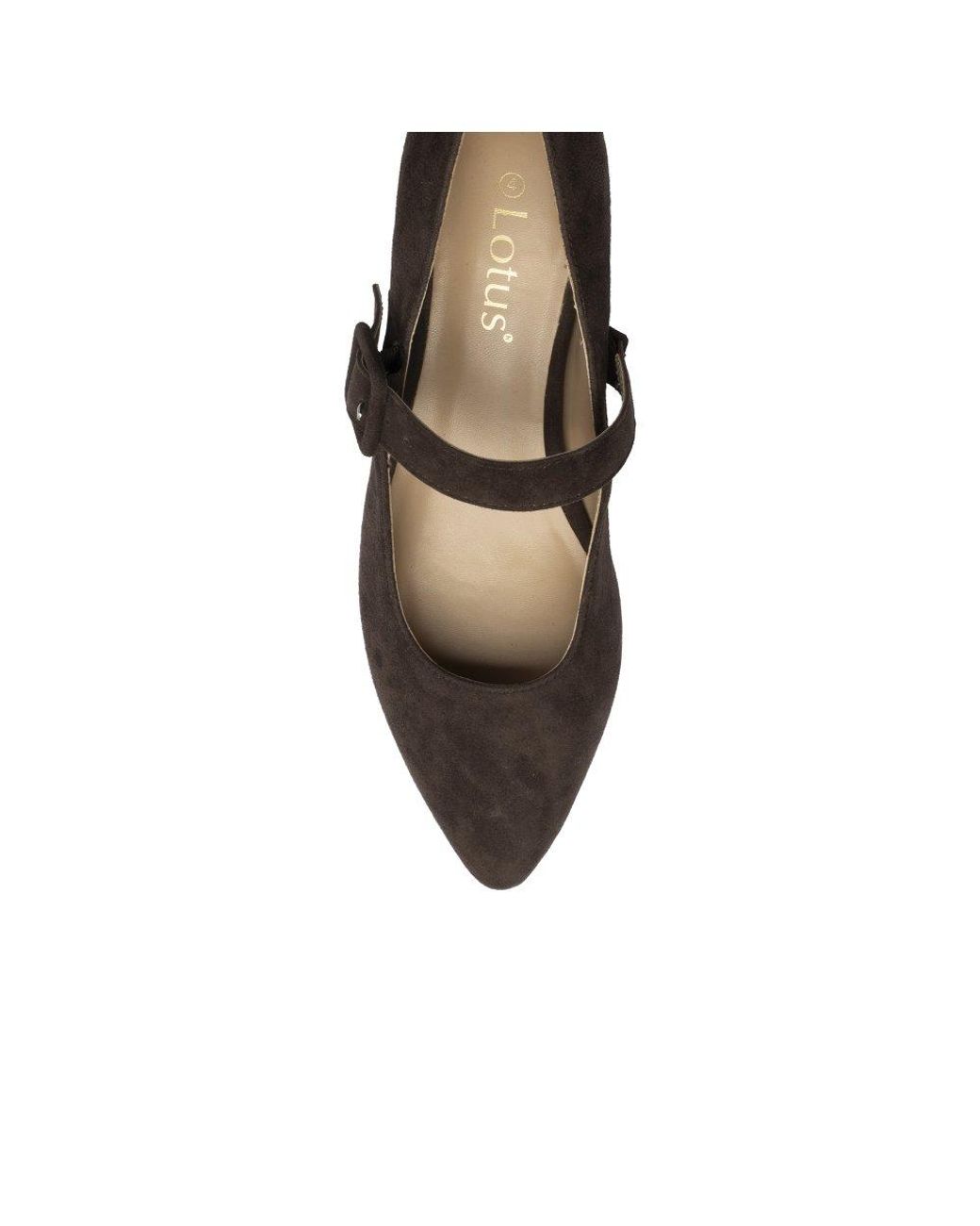 Lotus Brown Verbena Mary Jane Pumps