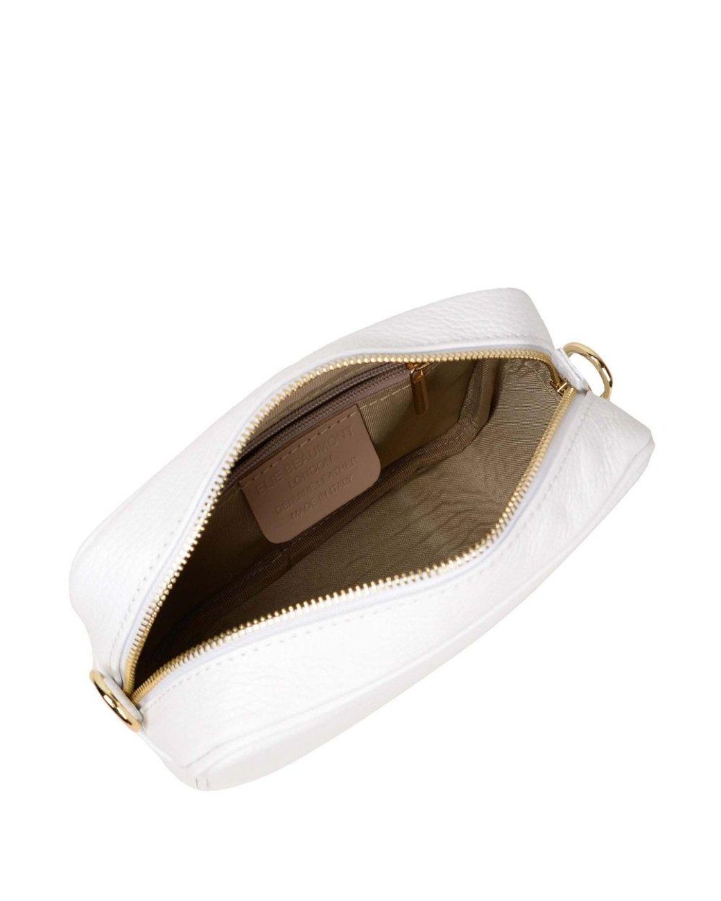 Elie Beaumont White Crossbody 2 Customisable Handbag