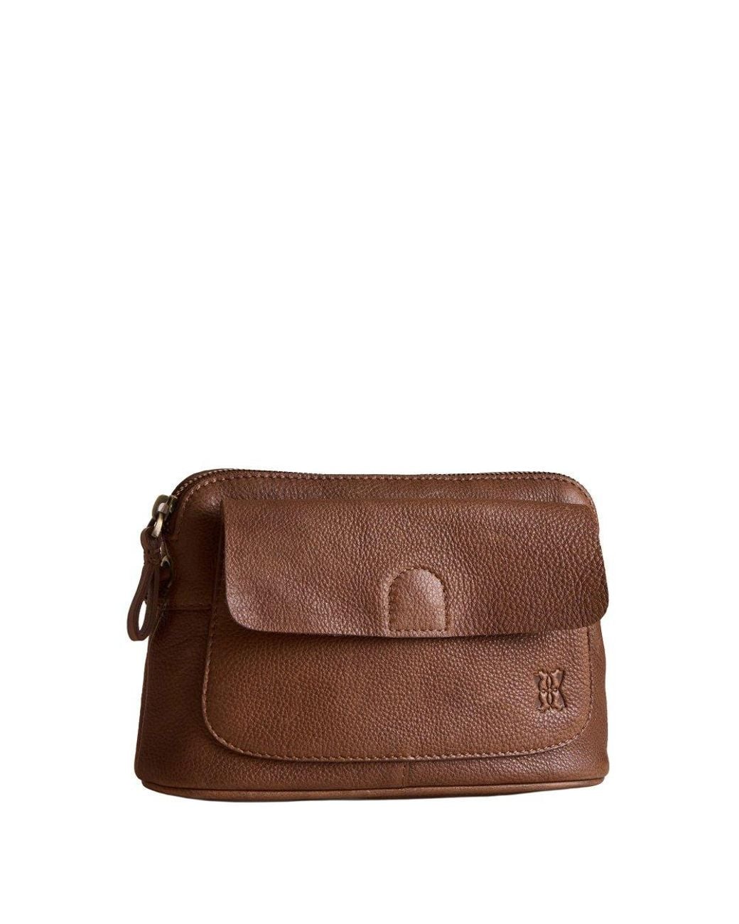Lakeland Leather Brown Staveley Cross Handbag