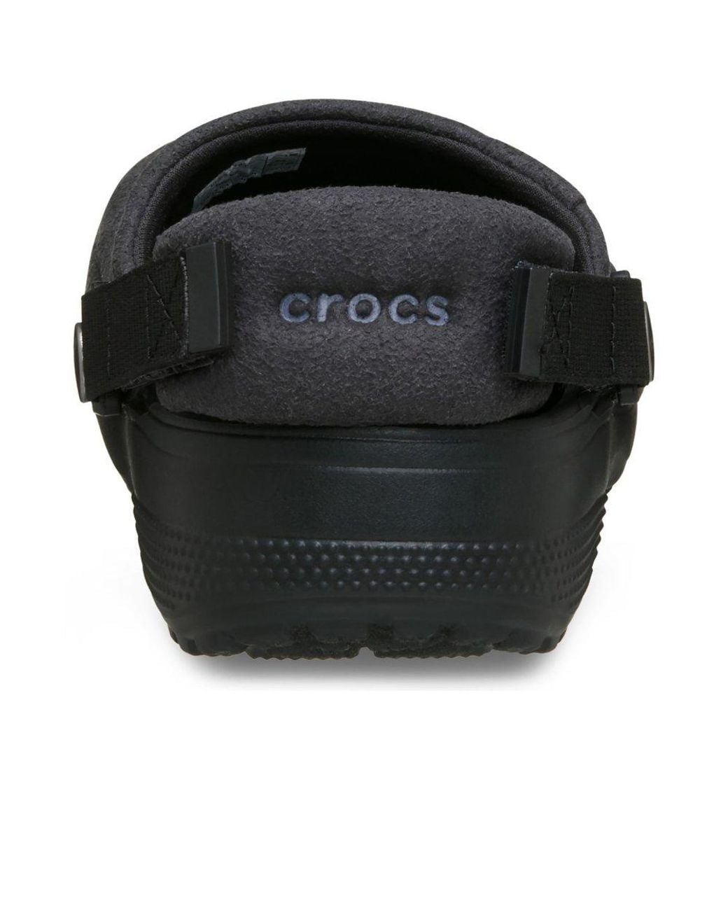 CROCSTM Black Classic Crafted Vegan Suede Clogs