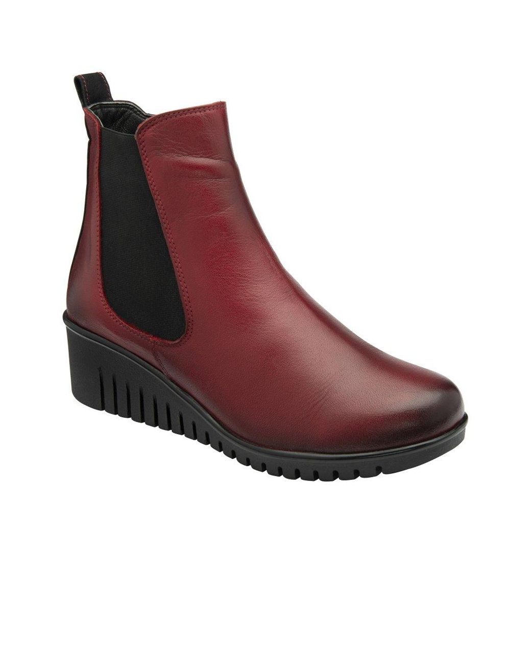 Lotus Red Dresden Ankle Boots