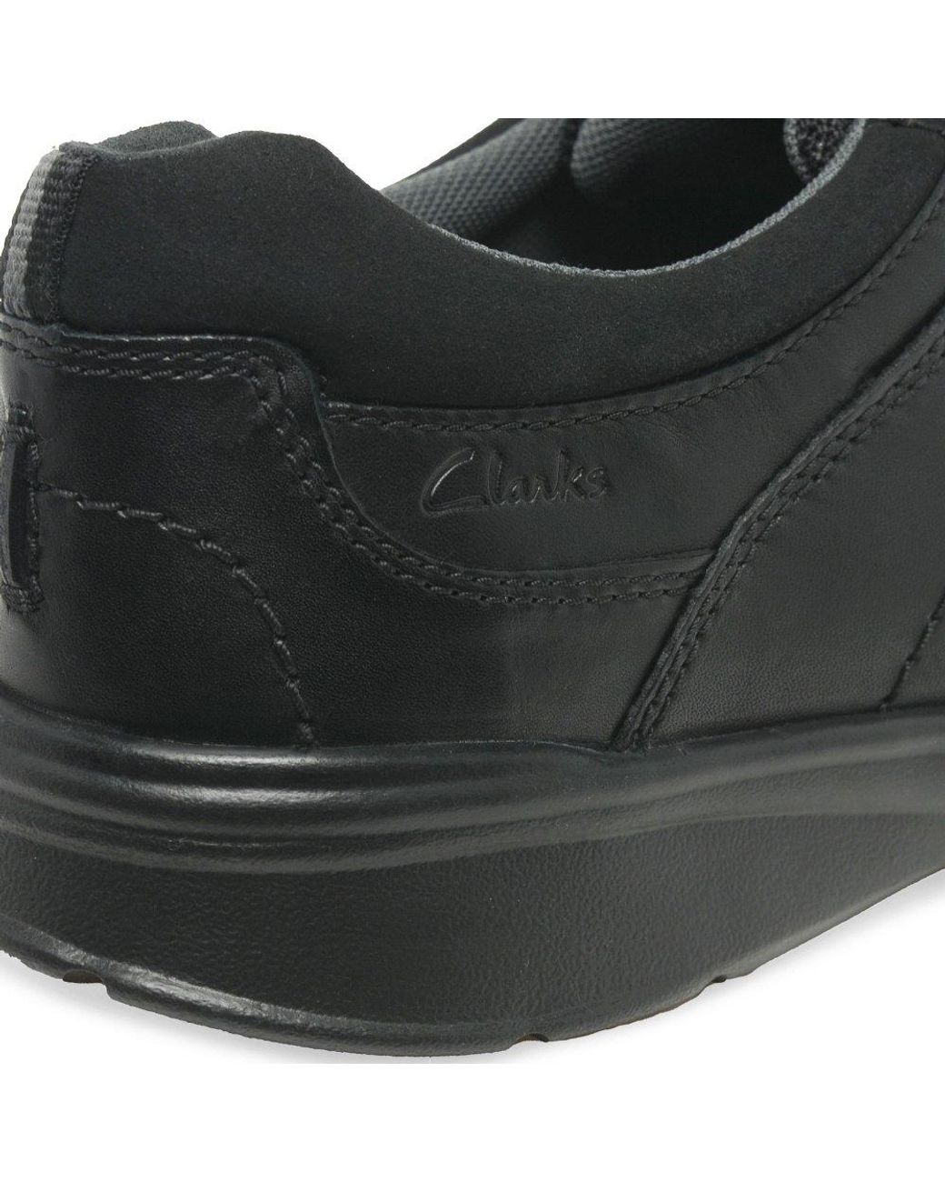 Clarks Black Cotrell Edge Shoes for men