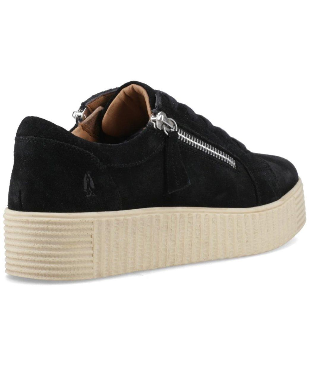Hush Puppies Black Tara Trainers