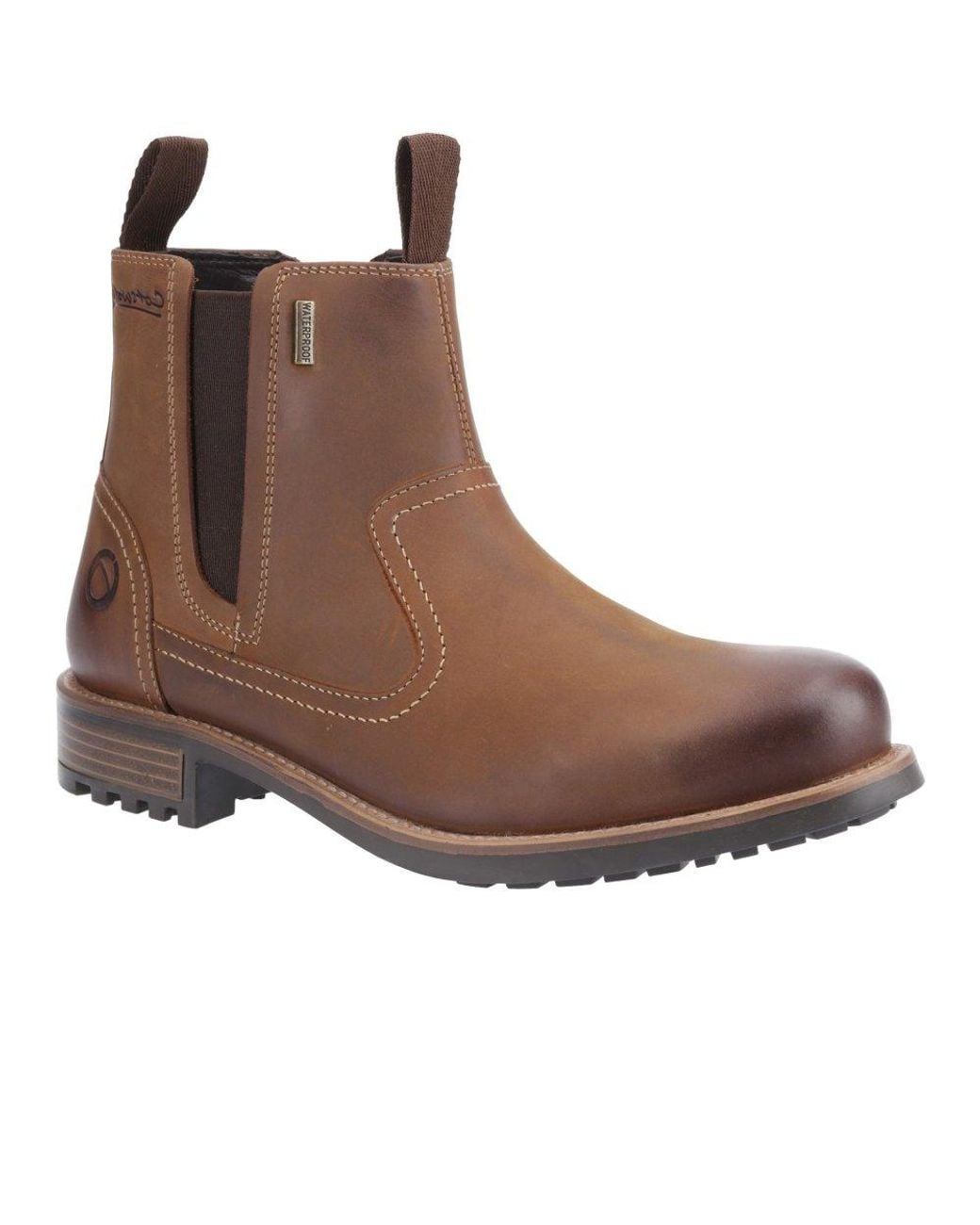 Cotswold Brown Worcester Chelsea Boots for men