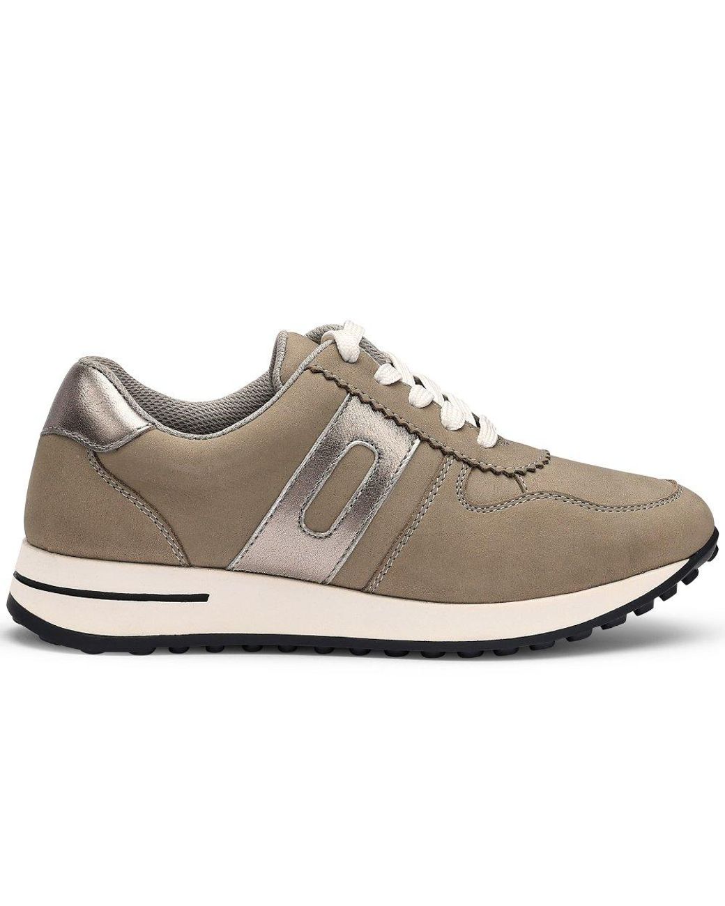 Hotter Gray Revival Wide Fit Trainers