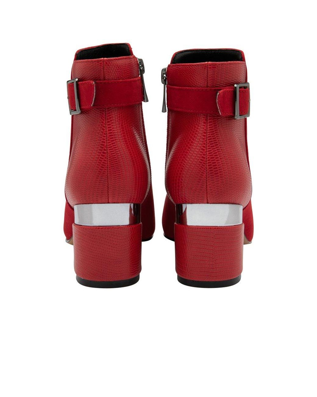 Lotus Red Andrea Ankle Boots