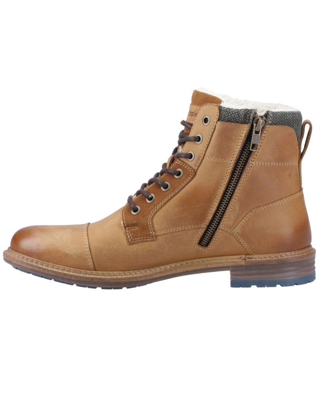 Hush Puppies Brown Jordan Buckle Boots for men
