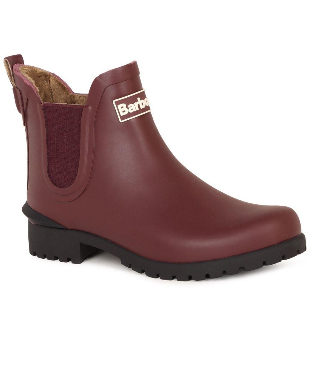 Barbour Red Kirkton Ankle Wellingtons