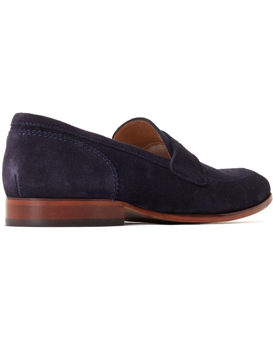 Base London Blue Bruno Penny Loafer for men