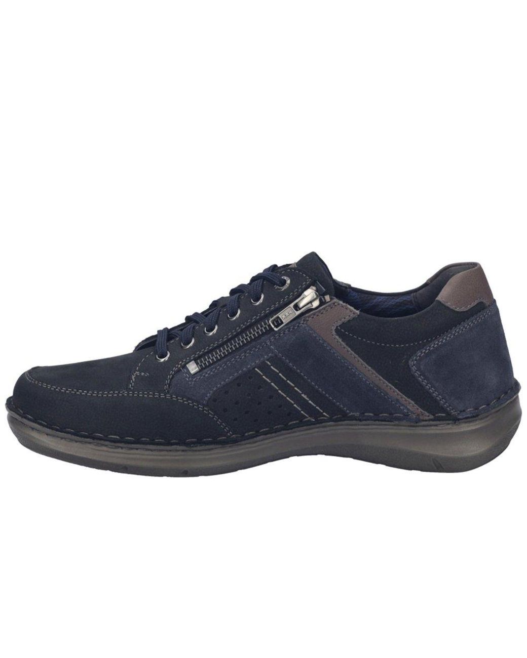 Josef Seibel Blue New Anvers 87 Wide Fit Shoes for men