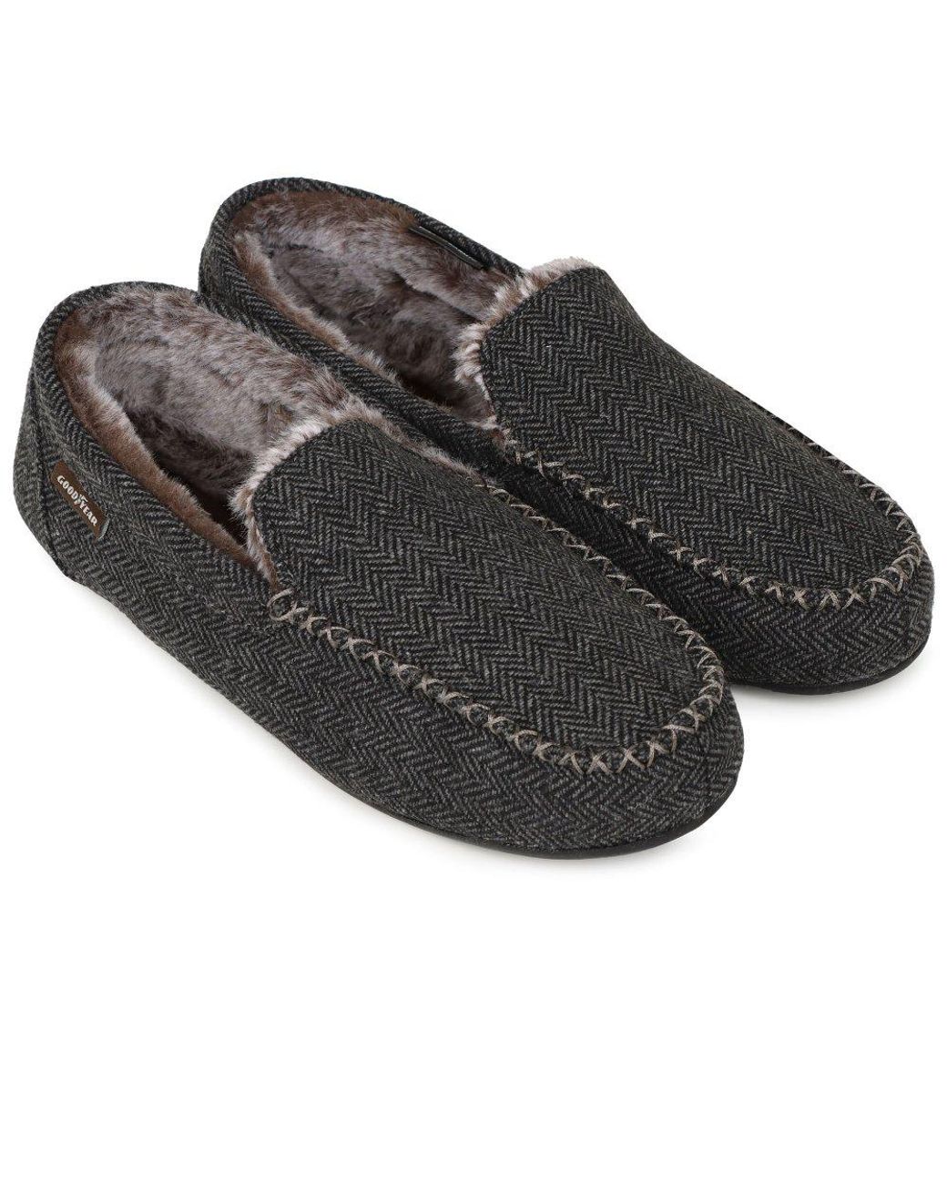 Goodyear Black Hendrix Full Slippers for men