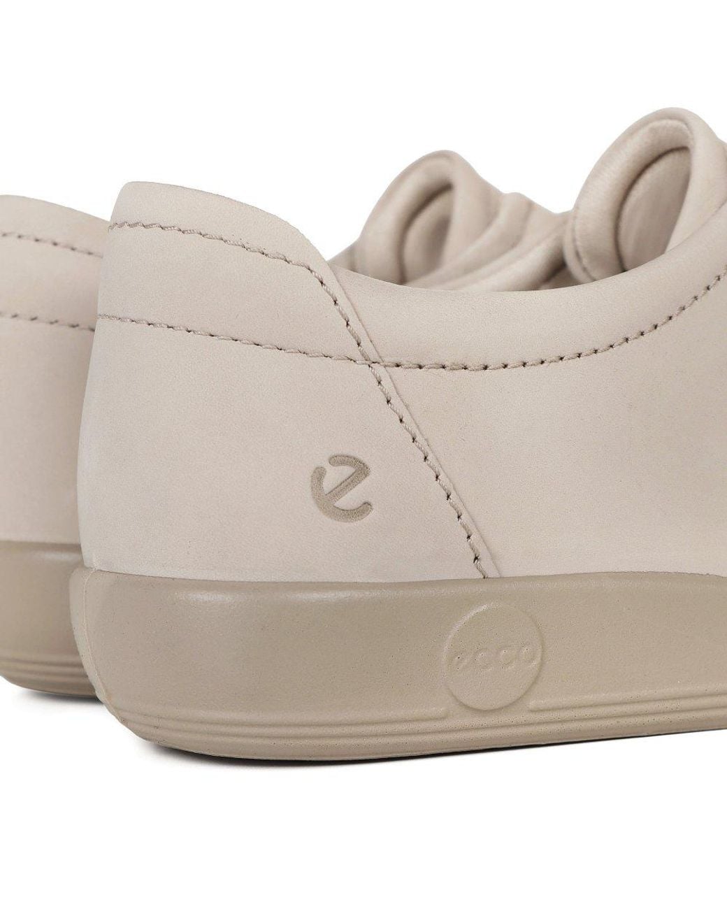 Ecco Gray Soft 2 Lace Trainers