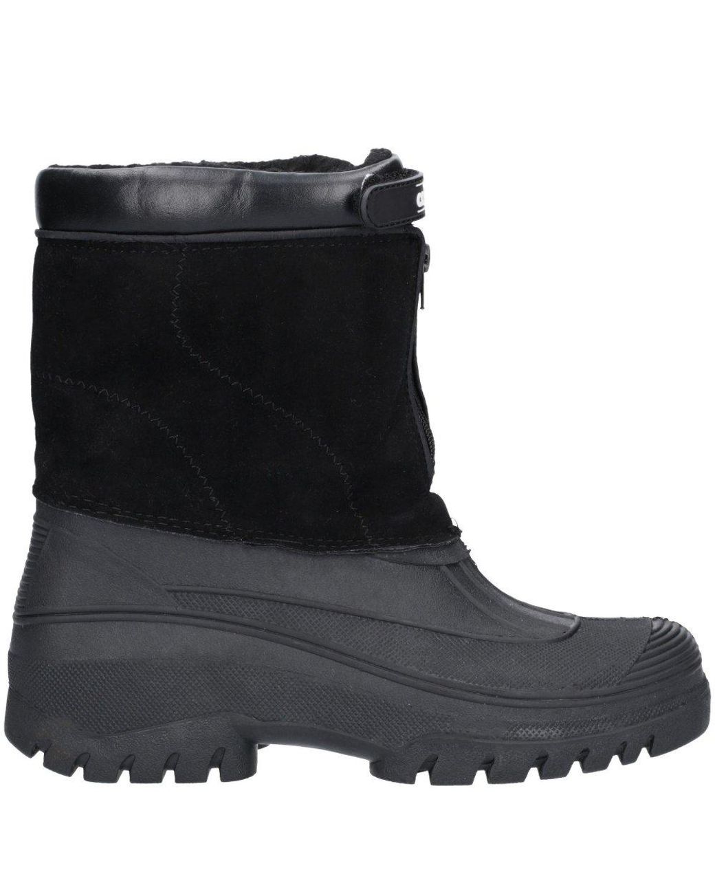 Cotswold Black Venture Snow Boots