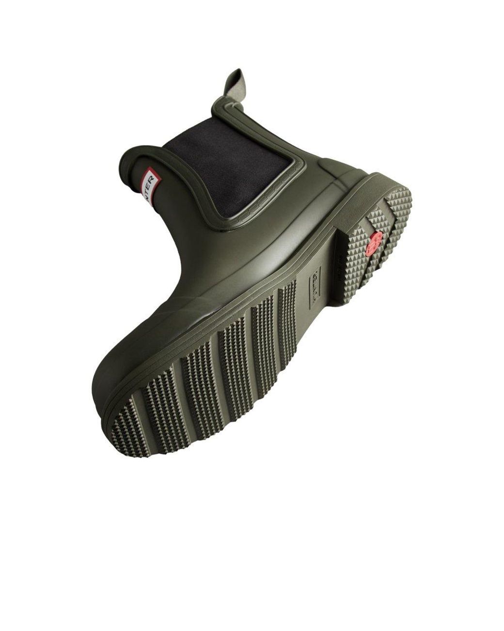 Hunter Black Commando Chelsea Wellingtons for men