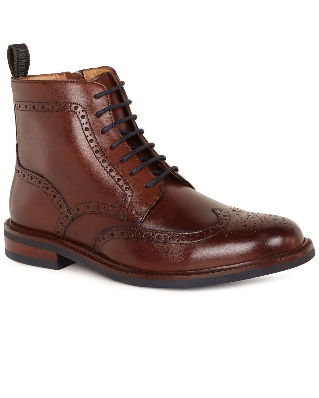 Jones Bootmaker Brown Fletcher Brogue Boots for men