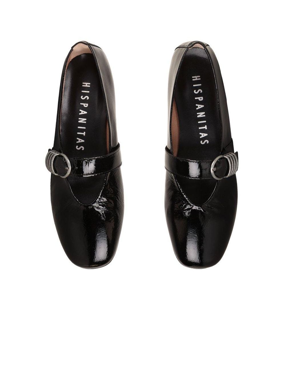 Hispanitas Black Oslo Mary Jane Court Shoes