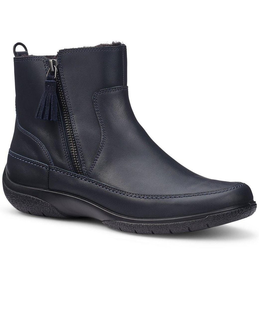 Hotter Blue Vail Ankle Boots
