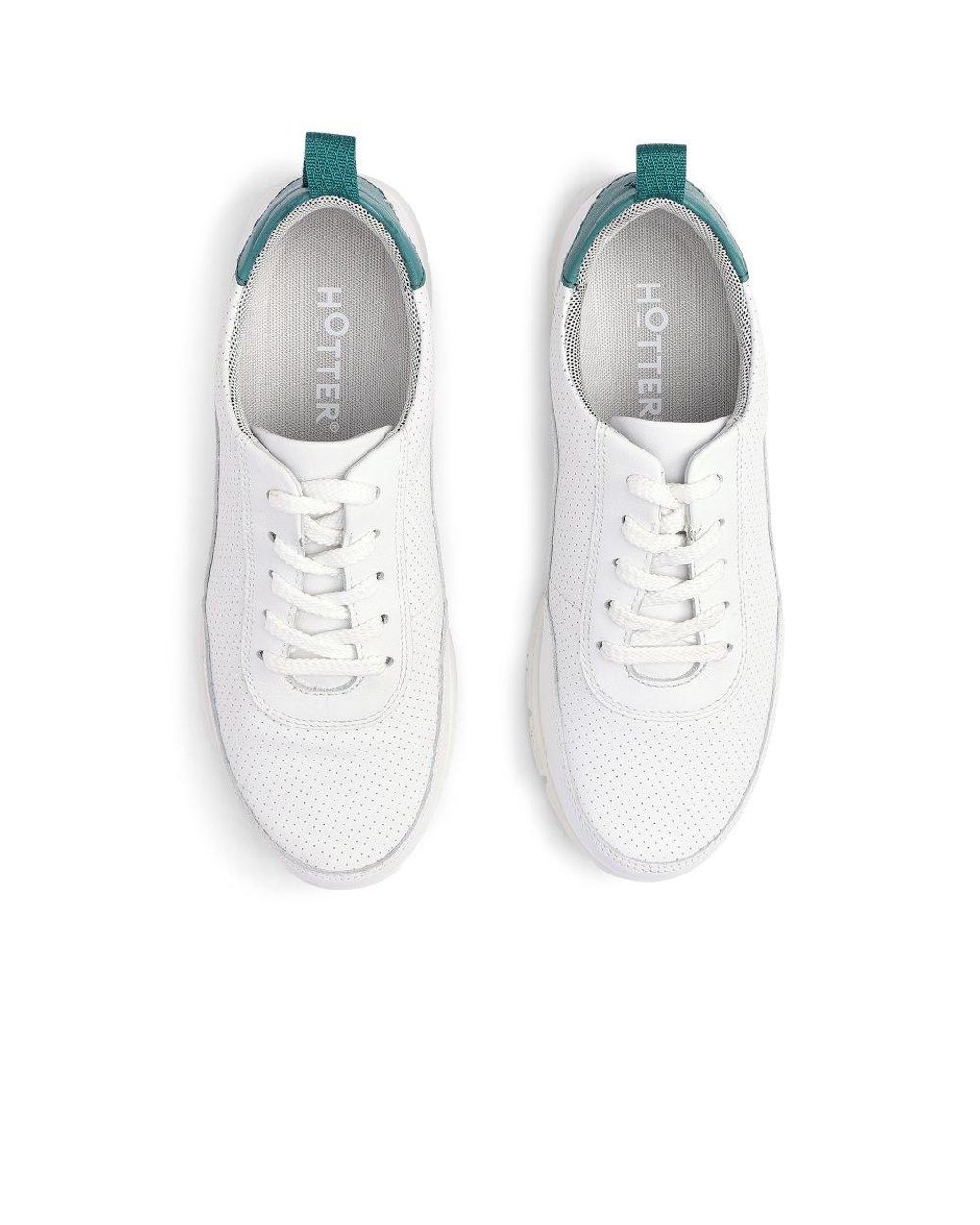 Hotter White Gravity Ii Trainers