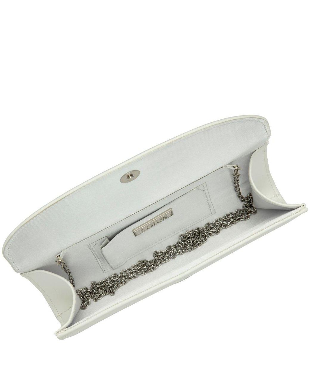 Lotus White Claire Clutch Bag
