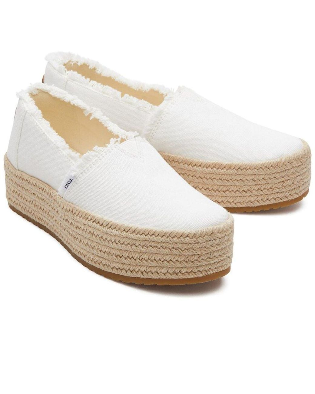 TOMS White Valencia Espadrilles