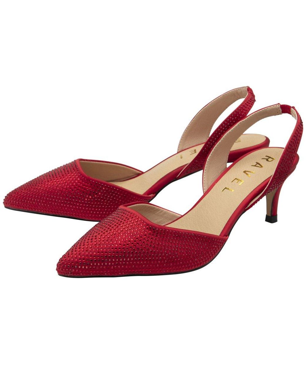 Ravel Red Mallow Court Shoes