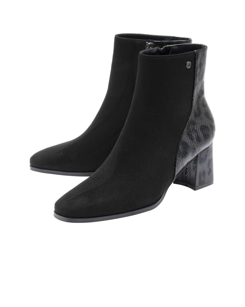 Lotus Black Zelda Ankle Boots
