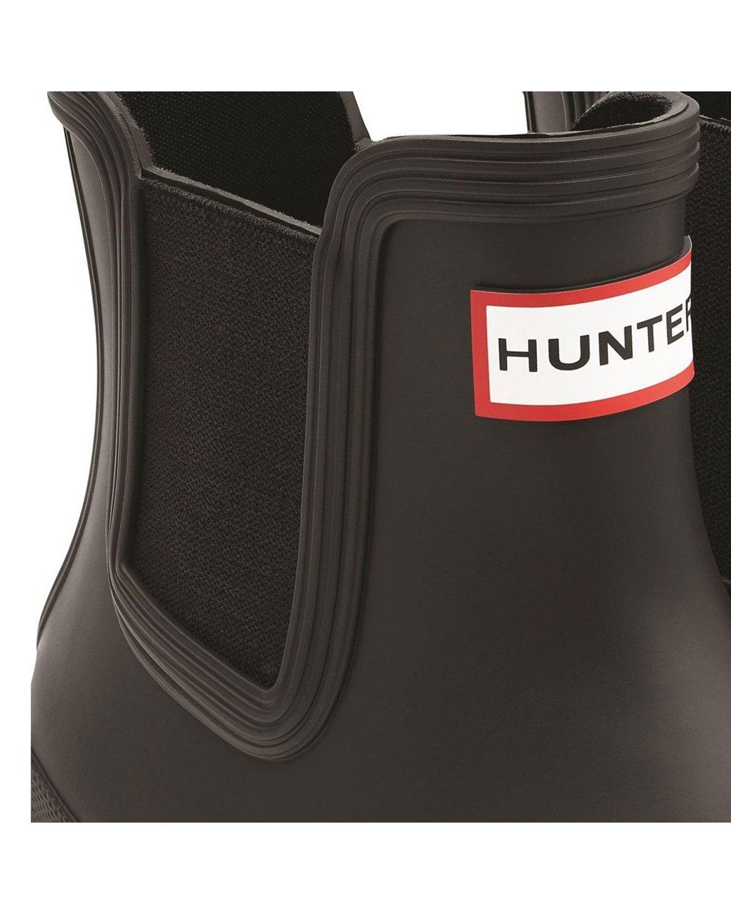 Hunter Black Original Wellington Chelsea Boots